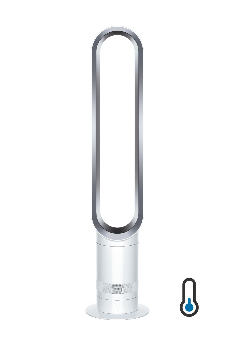 ventilatore a torre dyson cool am07 biancoargento