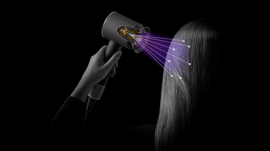 asciugacapelli dyson supersonic nural – lisciomosso seta ambrata