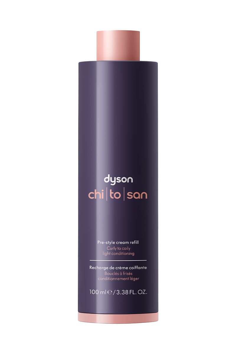 crema pre-styling dyson chitosan ricarica leggera condizionante per capelli ricci e crespi