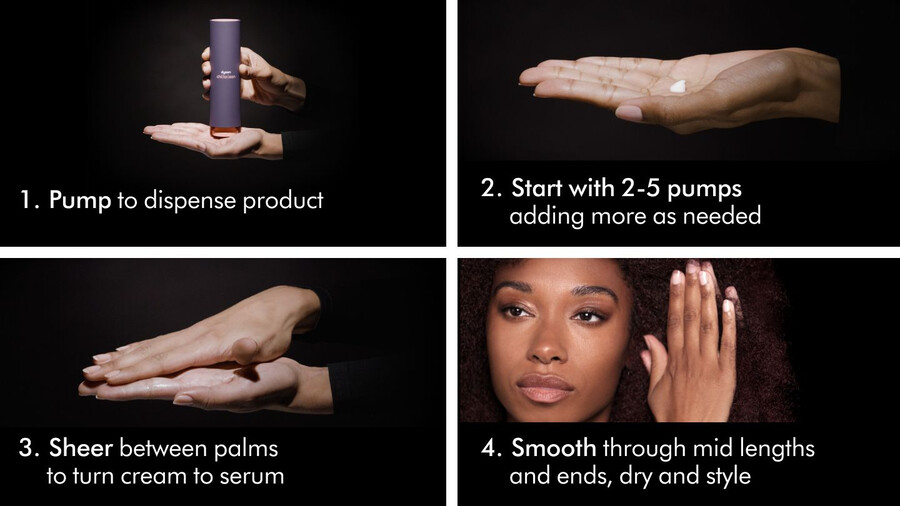 crema pre-styling dyson chitosan ricarica leggera condizionante per capelli ricci e crespi