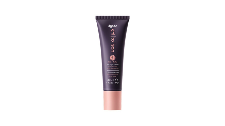 crema pre-styling dyson chitosan da ricci a crespi – mini da viaggio ricca e condizionante